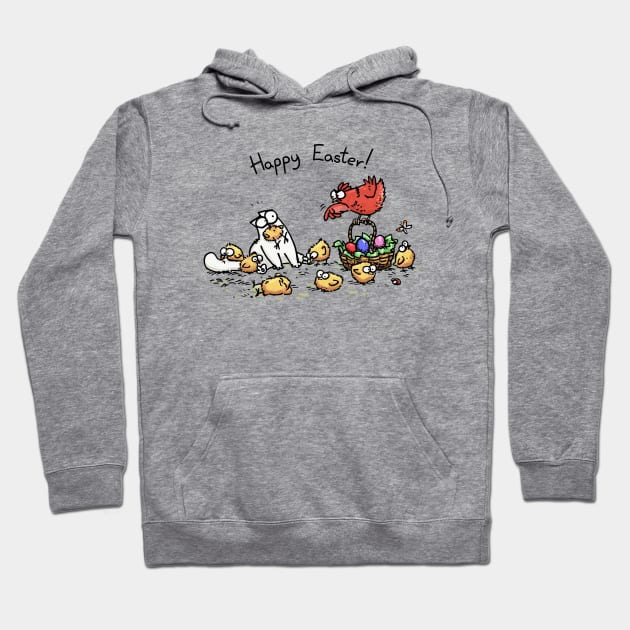 Simons Cat Happy Easter Cute Hoodie by devanpm